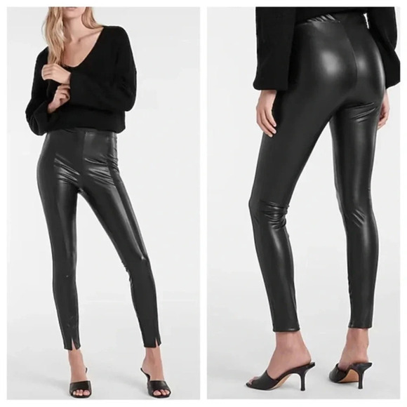 Faux leather leggings - Picture 1 of 15